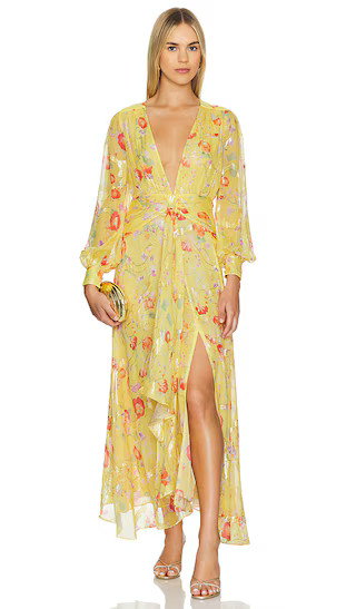 Meera Dress in Waterblossom Yellow | Revolve Clothing (Global)