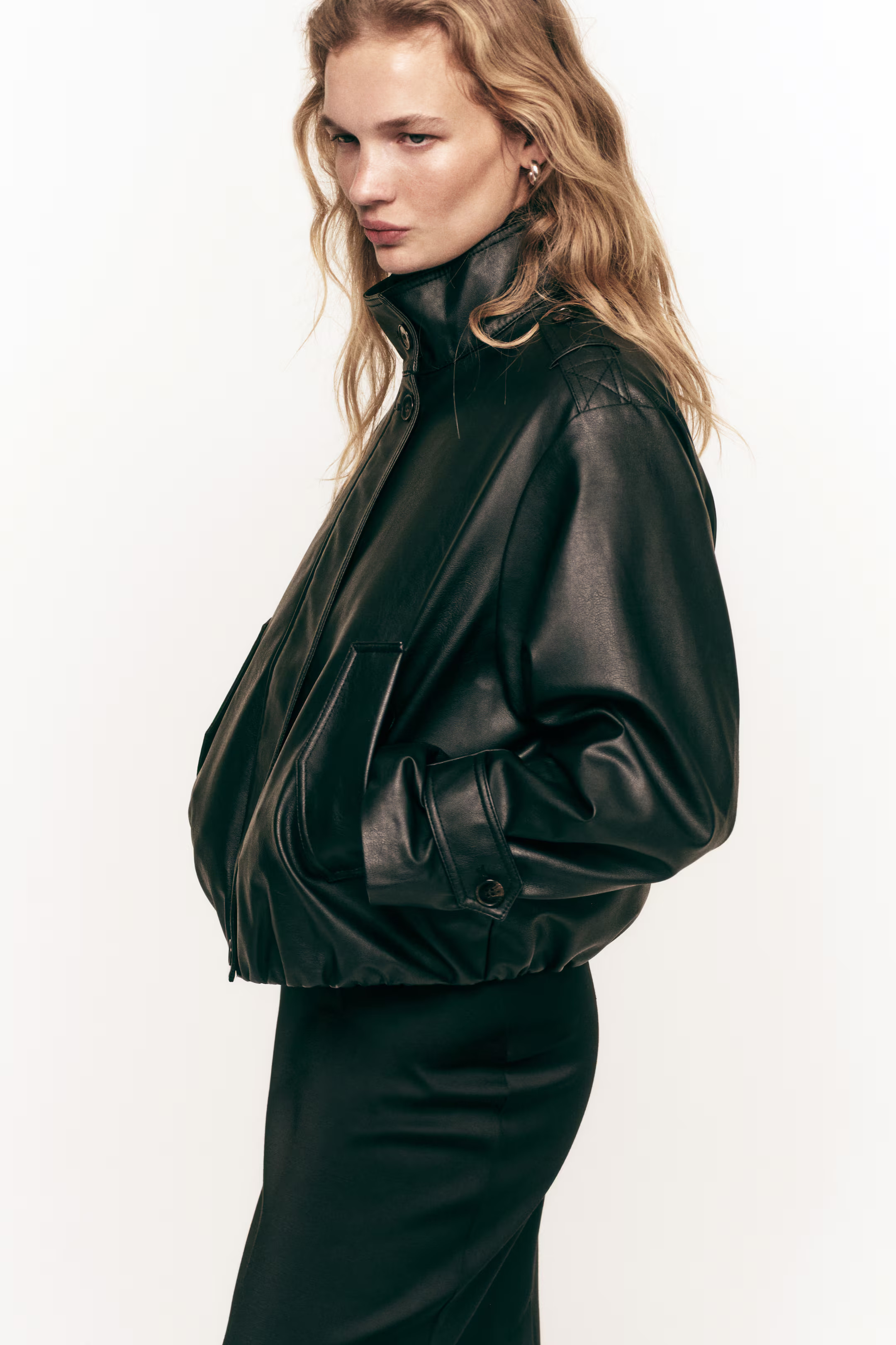 Oversized Coated Jacket | H&M (US + CA)