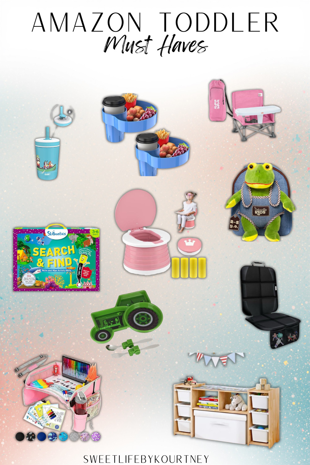 Amazon toddler must haves that make everyday mom life a little easier ✨ From travel finds and activity toys to snack hacks and organization favorites, these are the toddler Amazon finds I actually keep reaching for. #SweetLifeByKourtney #ToddlerMustHaves #AmazonFinds #MomLife 

 #LTKmomlife #LTKTravel #LTKKids