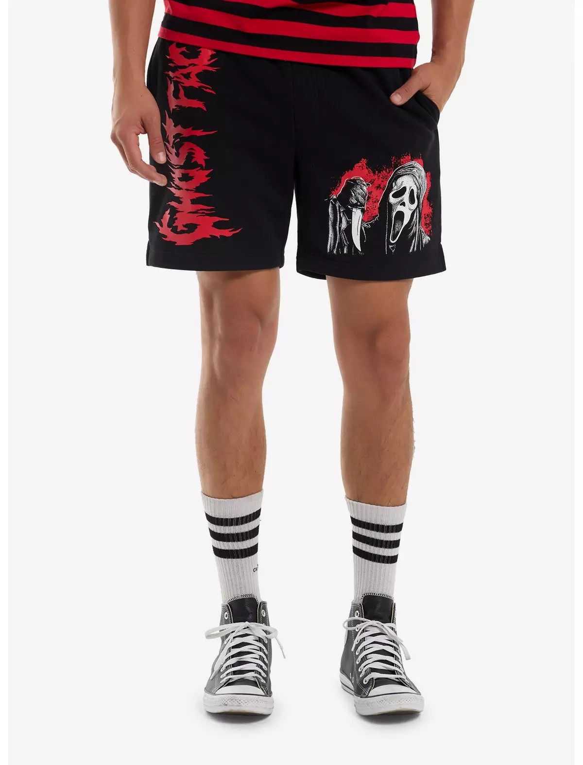 Ghost Face Lounge Shorts | Hot Topic | Hot Topic