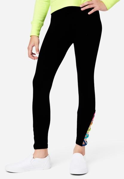 Crisscross Cutout Full-Length Leggings | Justice