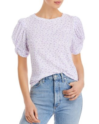 Ditsy Floral Puff Sleeve Tee | Bloomingdale's (US)