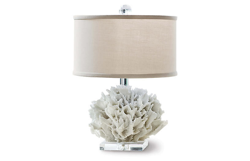 Ribbon Coral Lamp, Resin | One Kings Lane