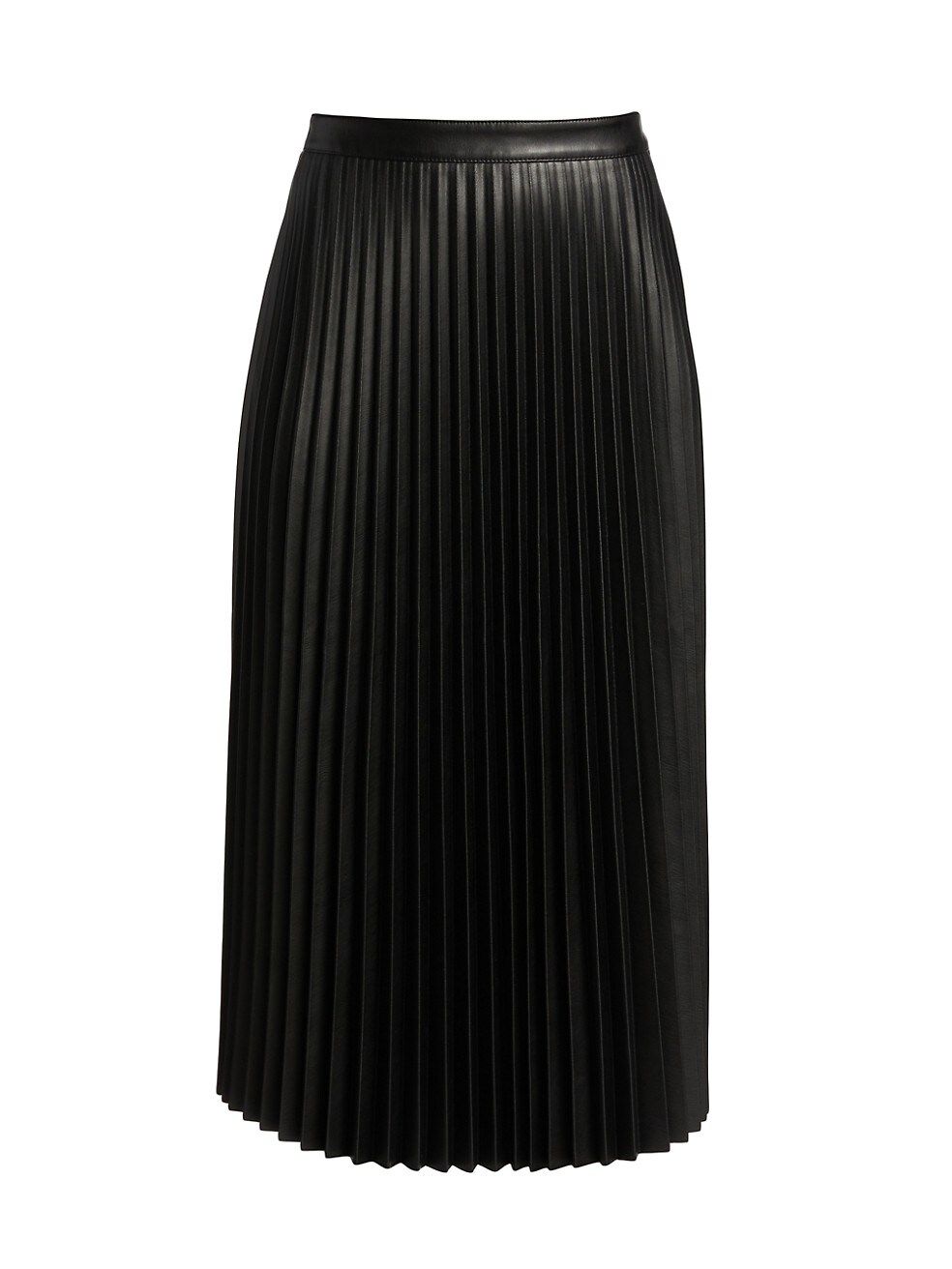 Proenza Schouler White Label Pleated Faux-Leather Midi-Skirt | Saks Fifth Avenue