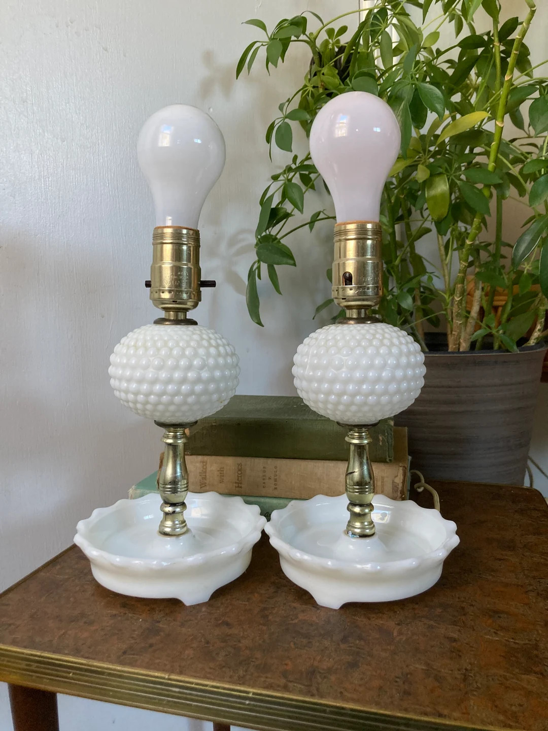 Milk glass lamps | Etsy (US)