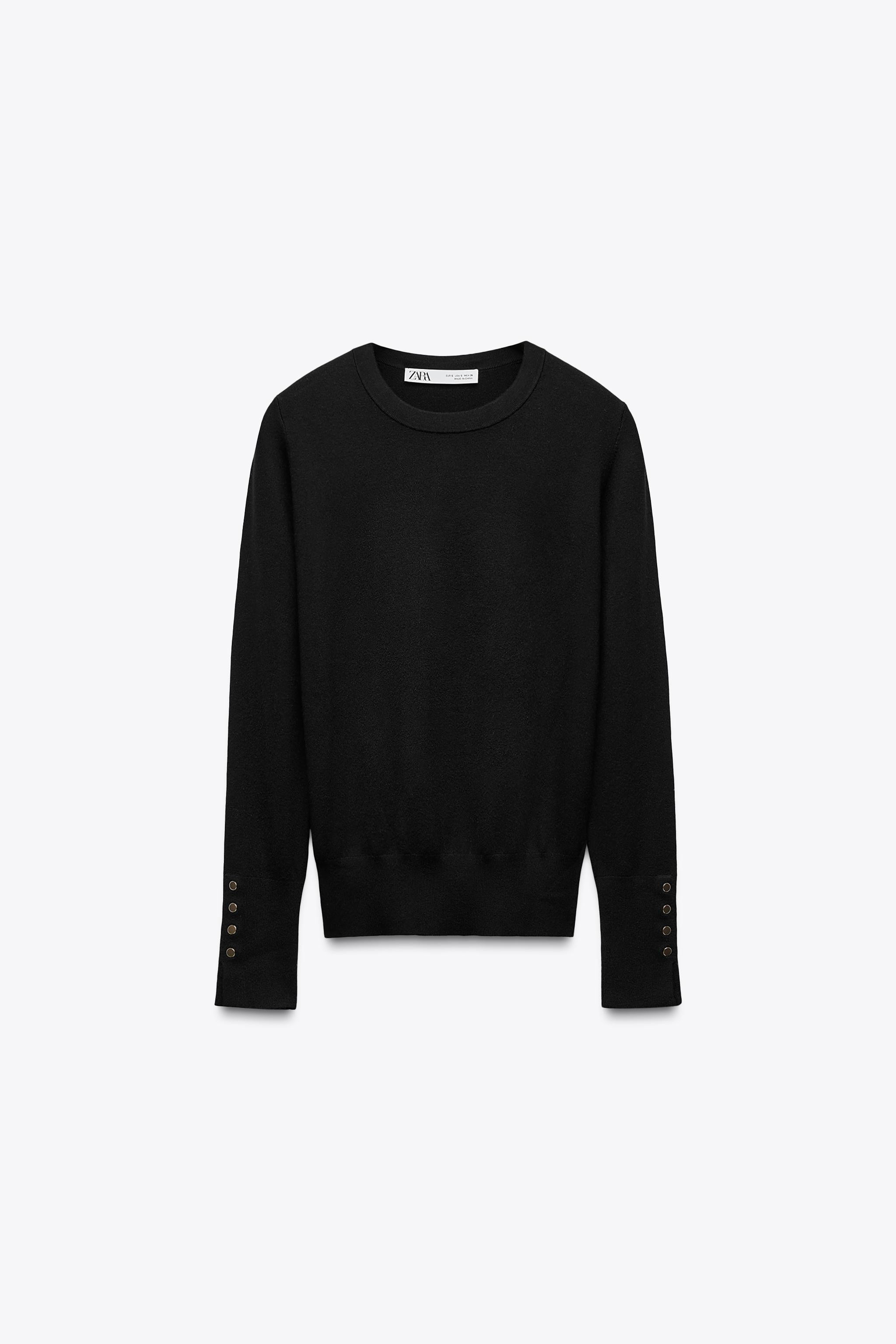 BASIC PLAIN KNIT SWEATER | Zara US