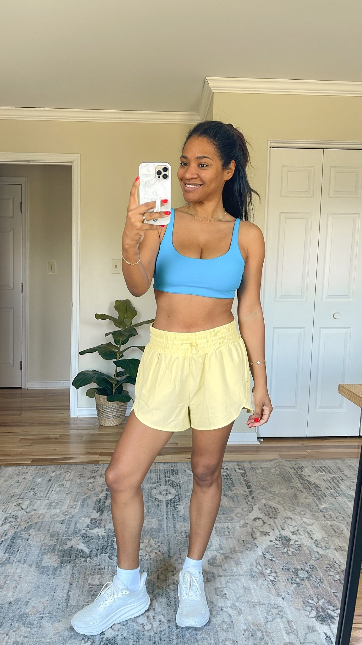 Sunday workout fit! My shorts are from Target last year so linking very similar ones. I wear a small. Medium in the sports bra 

#LTKootd #LTKActive #LTKOver40