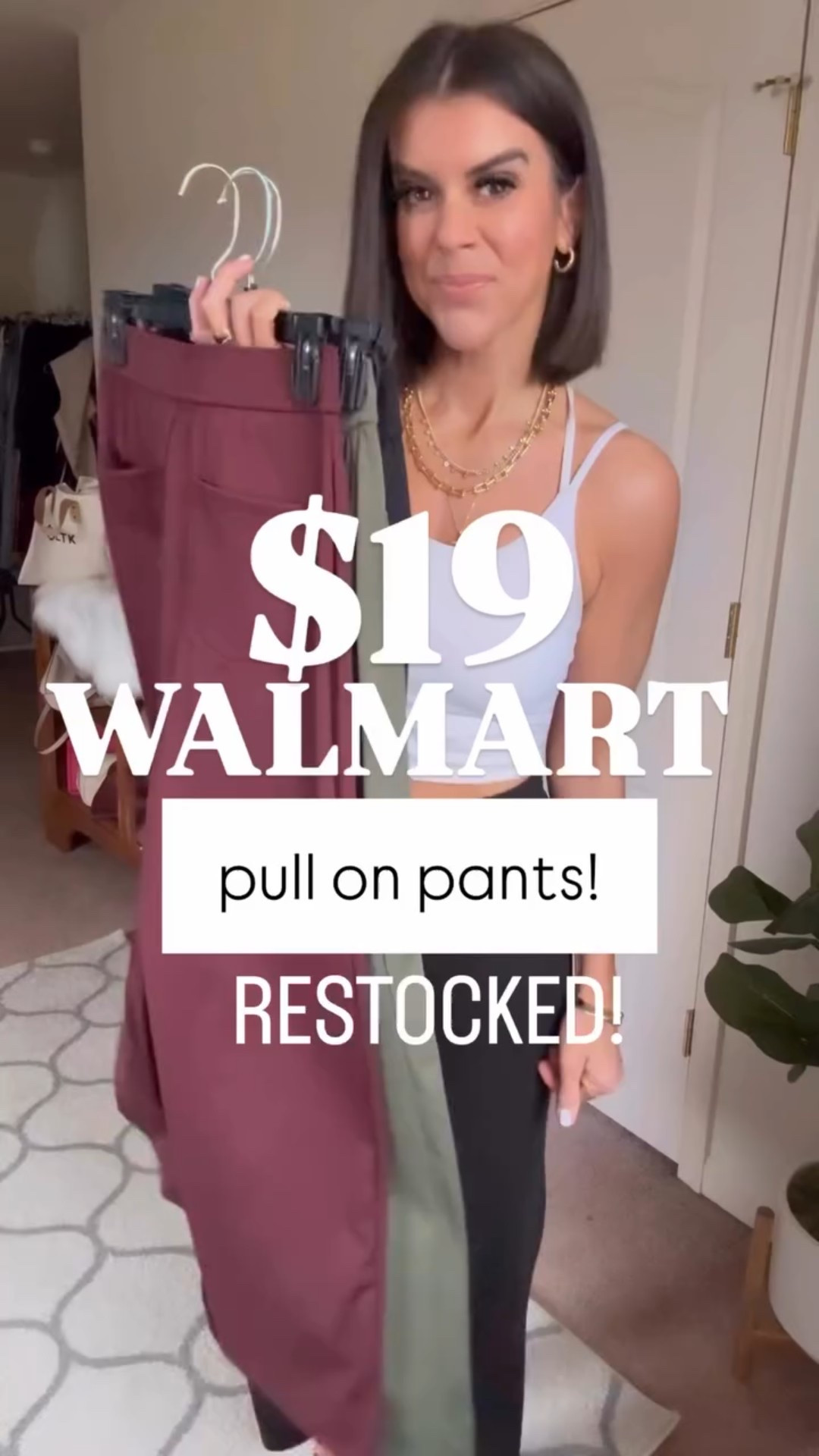 $19 Walmart pants restocked!! I’m 5’5 and in size small in all. 

#LTKSeasonal #LTKSaleAlert #LTKFindsUnder100