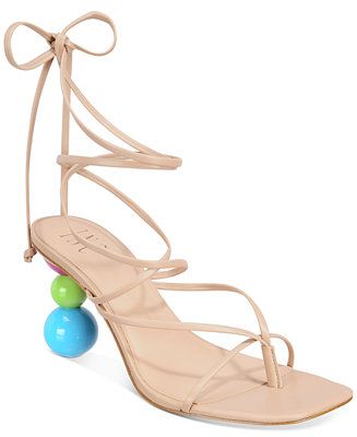 INC International Concepts Lillias Lace-Up Sandals, Created for Macy's & Reviews - Sandals - Shoe... | Macys (US)