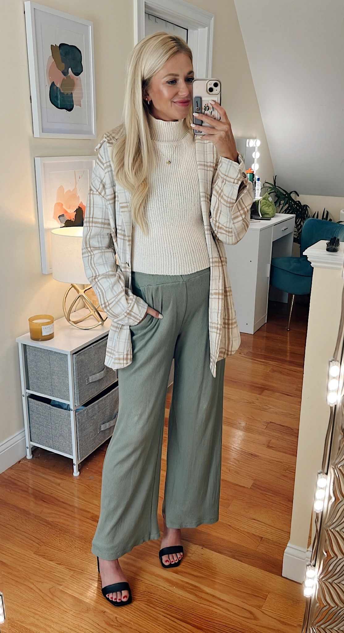 Early Fall Outfit Idea that fits the third trimester bump! 

#LTKbump #LTKunder50 #LTKSeasonal