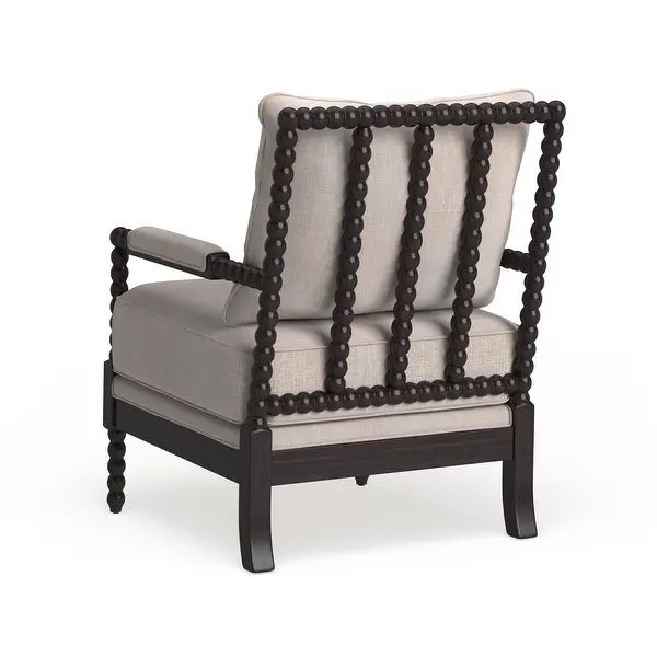 Furniture of America Digg Beige Fabric Accent Chair | Bed Bath & Beyond