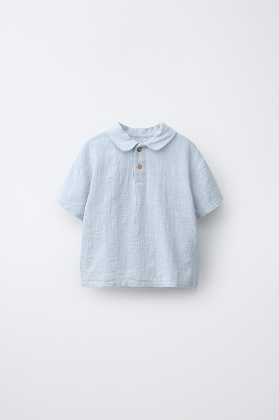 COMBINATION TEXTURE POLO SHIRT | Zara US