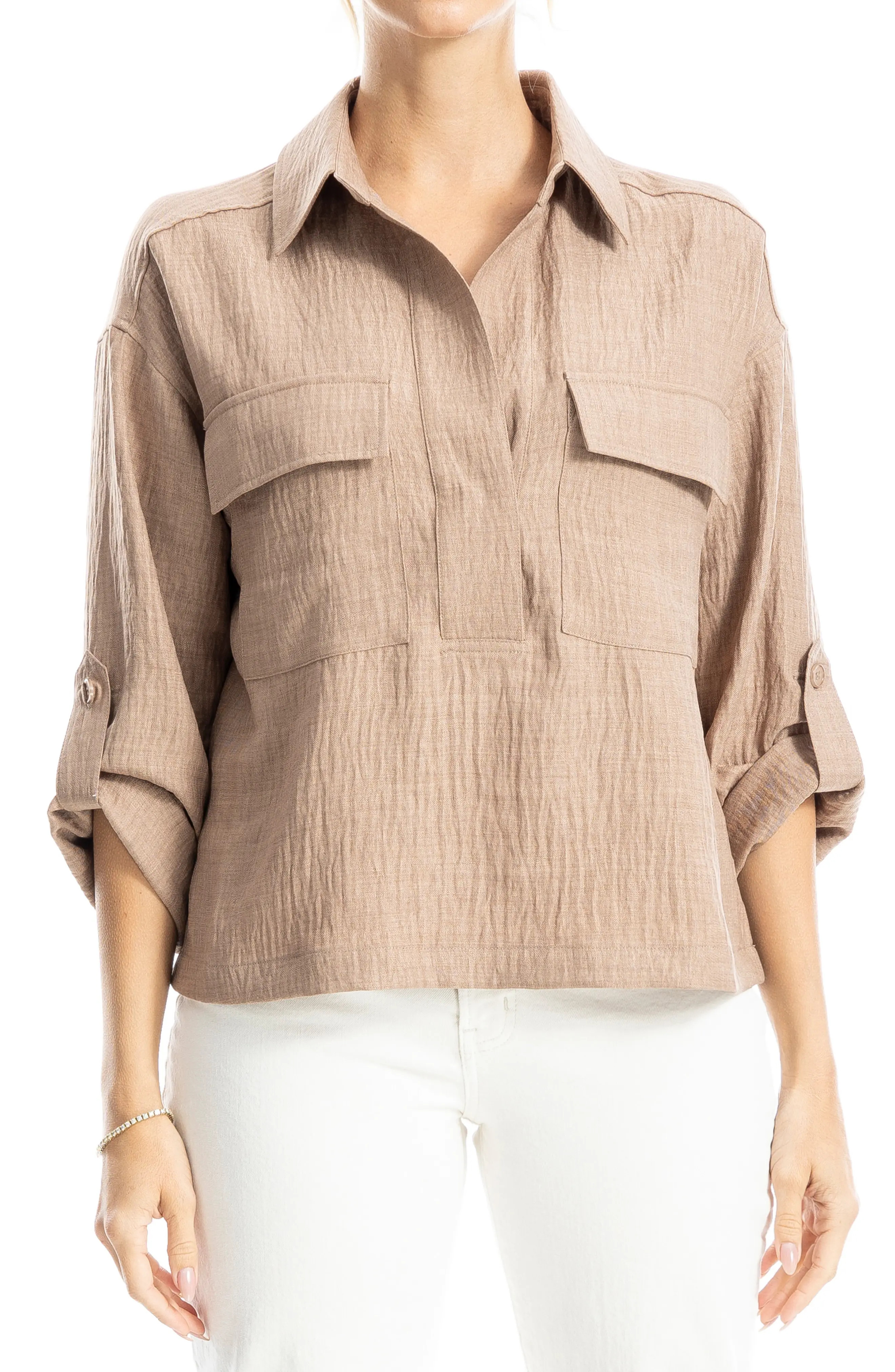 MAX STUDIO Pocket Shirt (Women) | Nordstromrack | Nordstrom Rack
