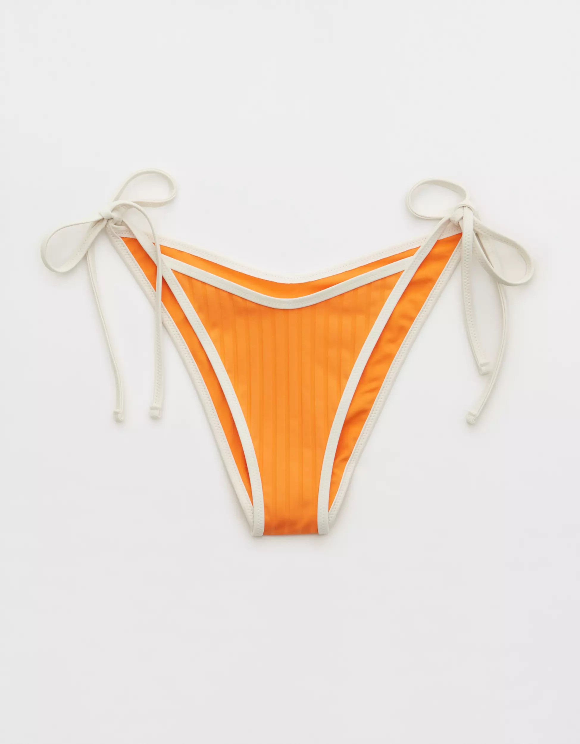 Aerie Wide Rib Low Rise Tie Cheekiest Bikini Bottom | Aerie