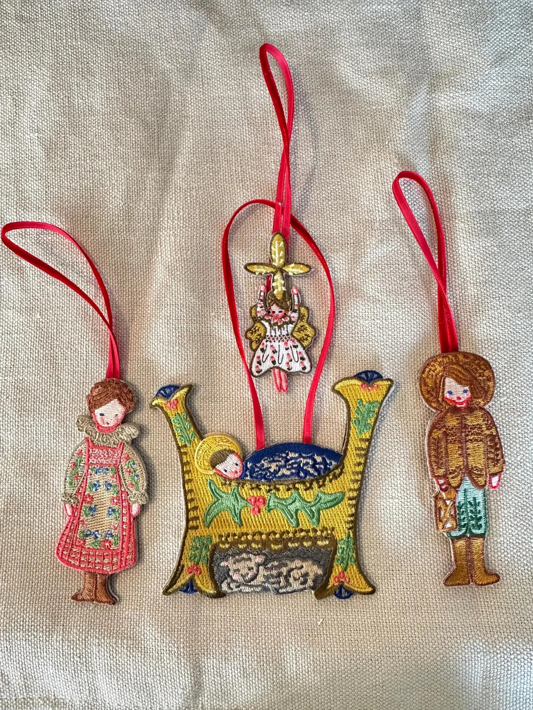 Nativity Ornaments, Embroidered Ornaments, Nativity Ornaments, Christmas Ornaments, Gift for Chri... | Etsy (US)