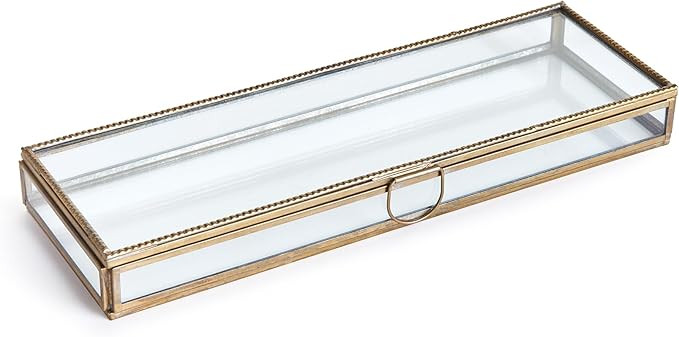 NAPA Home & Garden, LEIDA DISPLAY BOX LARGE, The size is: 12'' x 4'' x 1.25'', Antique Brass | Amazon (US)