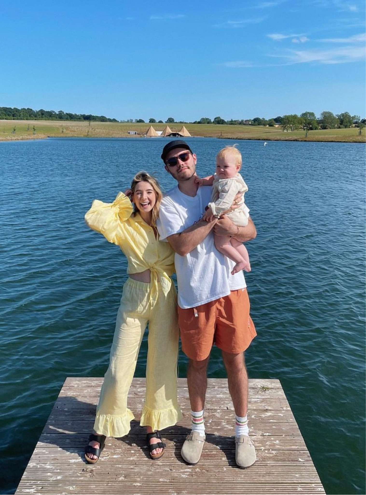 Yellow long sleeve shirt, yellow side leg, ruffle trousers, black brown sandals, white tshirt, orange shorts

#LTKSeasonal #LTKeurope #LTKfamily