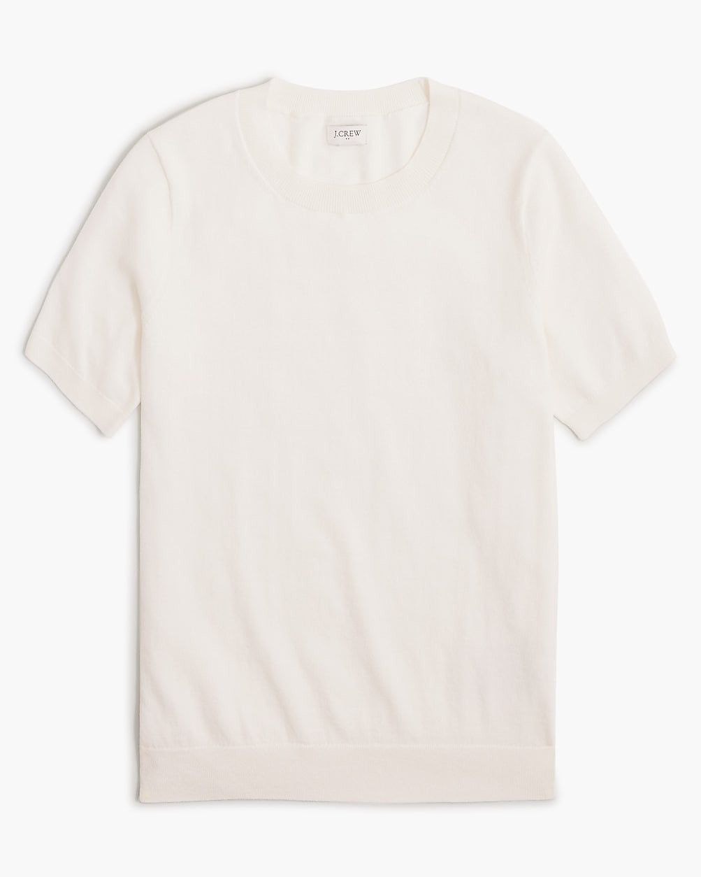 Short-sleeve cotton crewneck sweater | J.Crew Factory