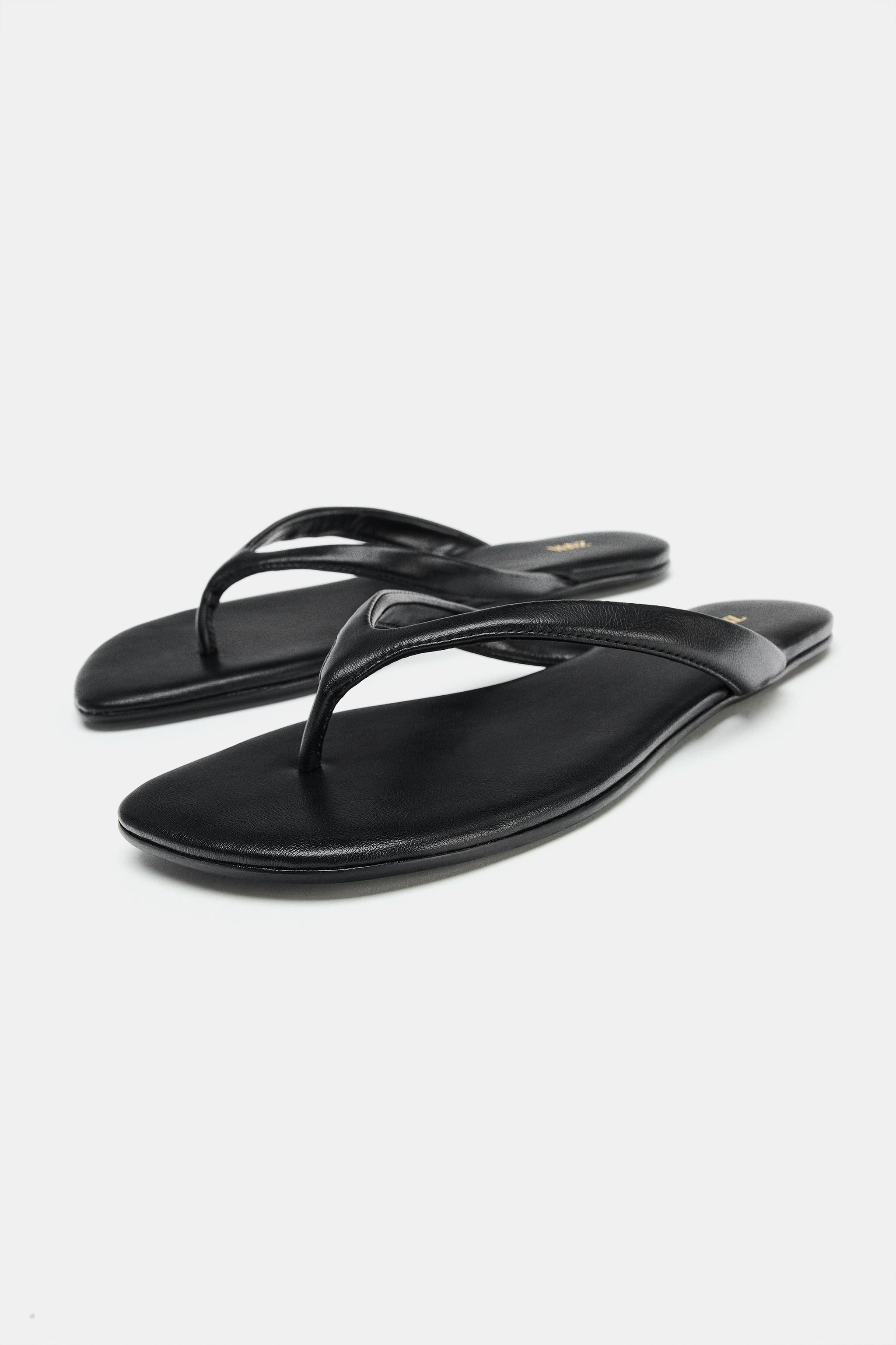 FLAT STRAP SANDALS | Zara US