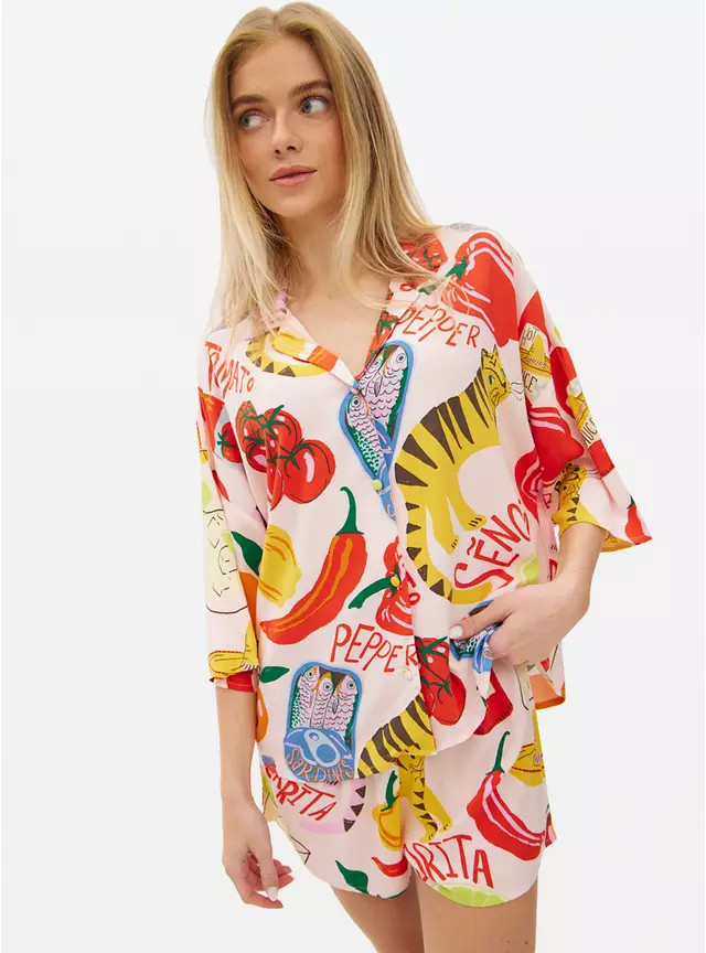 Mini Me Pink El Sol Pyjama Set L | Tu Clothing