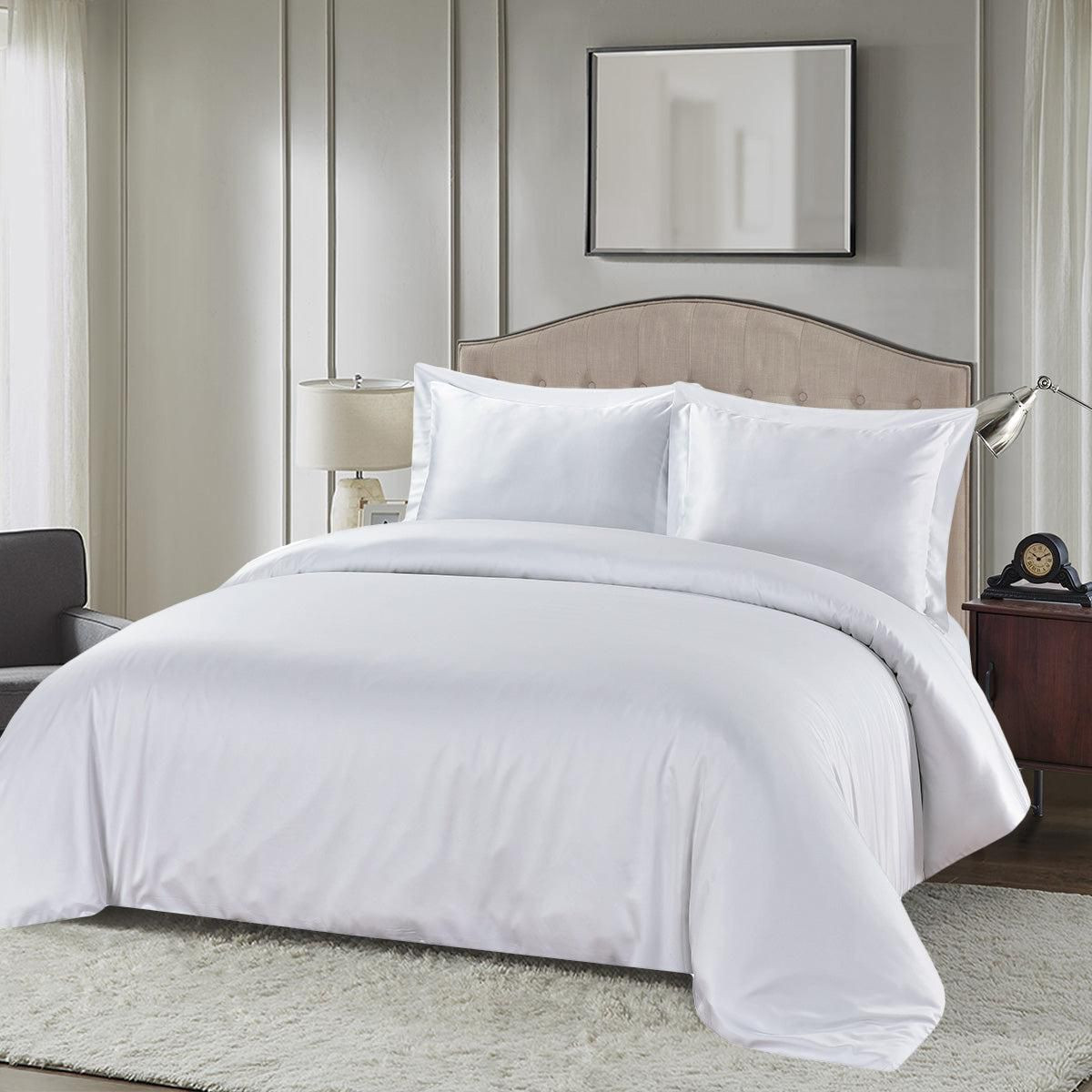 Oversized Duvet Cover Set - Bamboo Cotton White Oversize Full/Queen | Target
