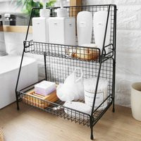 Iron Wire Kitchen Storage Rack Shelf Shelves Bathroom Study | Etsy (US)