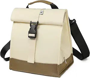 SUNNY BIRD Insulated Lunch Bag Rolltop Lunch Box Medium Lunch Cooler Tote for Women, Girls, Teens... | Amazon (US)