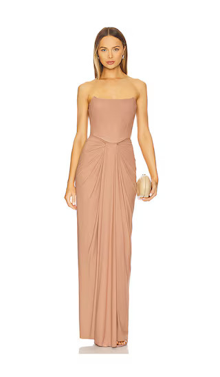 x REVOLVE Pearl Gown in Brown | Revolve Clothing (Global)