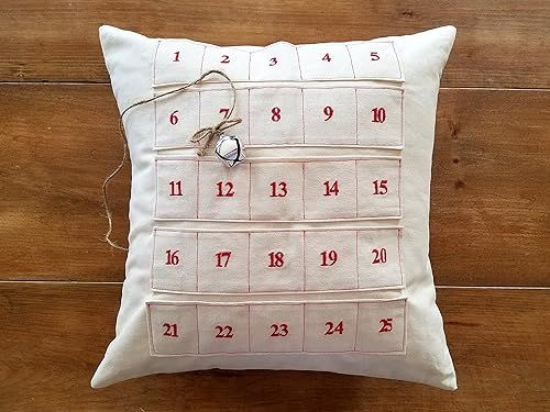 Advent Calendar Count Down to Christmas Pillow | Amazon (US)