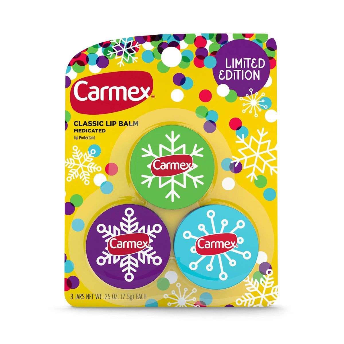 Carmex Original Limited Edition Lip Balm Jars - 0.75oz/3pk | Target