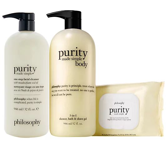 philosophy purity made simple face and body trio | QVC