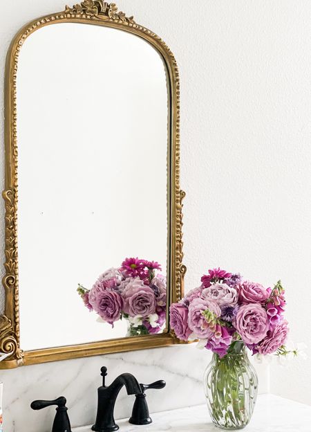 Gold ornate mirror. Bathroom mirror. Anthropologie mirror. Trending bathroom mirror. Trending bathroom vanity. Trending interior design. Anthropologie finds. Anthropologie home. Wayfair finds. Wayfair home. 💜

#LTKGiftGuide #LTKHome