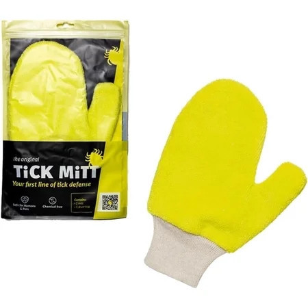TiCK MiTT Yellow Tick Removal Glove for Humans & Pets - Safely Remove Ticks Effortlessly, Chemical-Free, Durable, Portable Tick Management Tool for Outdoor Adventures & Everyday Use | Walmart (US)