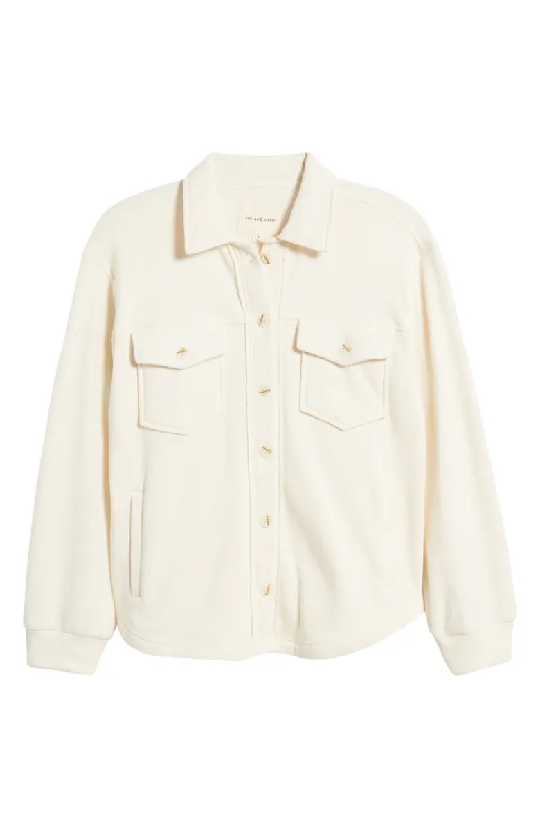 Thread & Supply Sweatshirt Pocket Shacket | Nordstrom | Nordstrom
