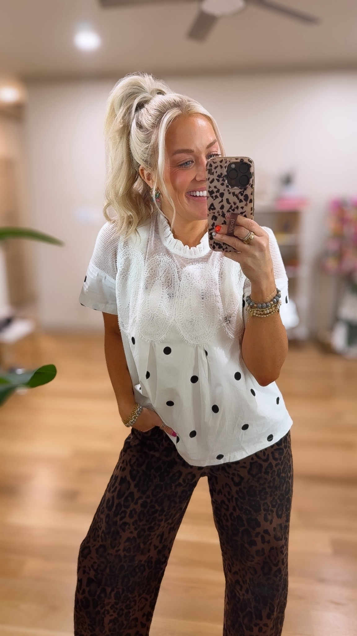 Podcast episode outfit - pattern mixing in this head to toe outfit - size small

#LTKSeasonal #LTKootd