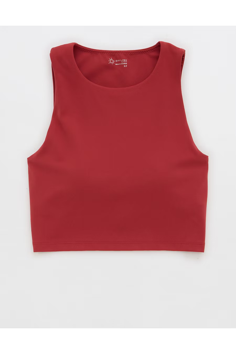 OFFLINE By Aerie Real Me Xtra High Neck Sports Bra Women's Summer Burgundy XXS | Aerie