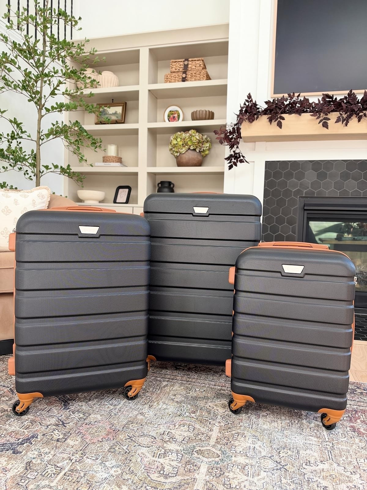 Packing for your next adventure? Check out this stylish and durable luggage set from Amazon! Perfect for any travel needs. They also all nest inside of each other for easy storage! #travelessentials #amazonfinds

#LTKTravel #LTKSaleAlert