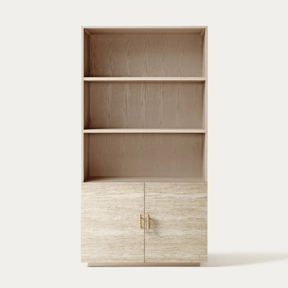 EXCLUSIVERenata 41" Travertine-Textured CabinetSHOP THE RENATA COLLECTIONSale$1,399$1,7995 Review... | Hernest