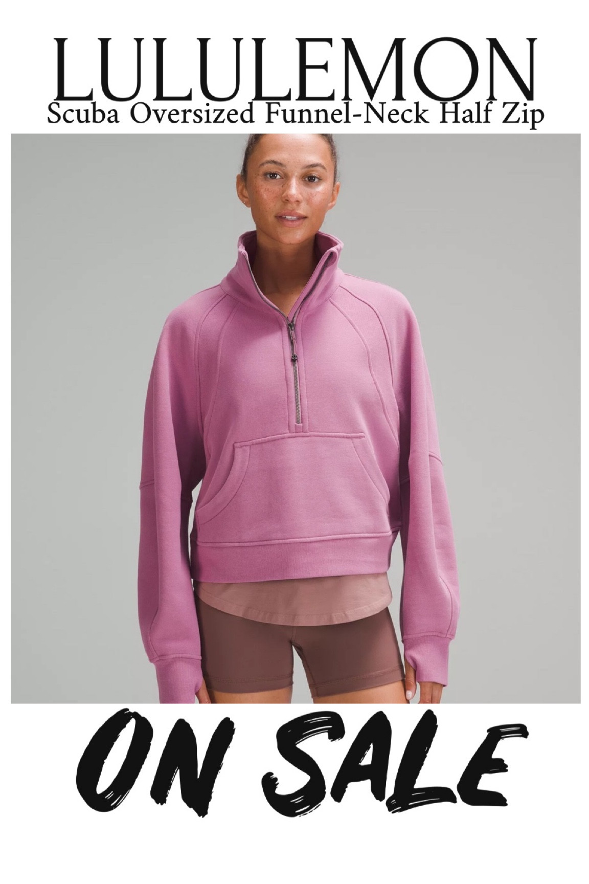 Lululemon Scuba Oversized Funnel-Neck Half Zip on sale and under $100

#LTKsalealert #LTKfitness #LTKfindsunder100