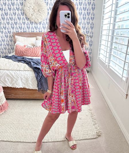 Cupshe is one of my favorite brands for fun summer/vacation dresses, swimsuits and coverups! Wearing a small in this one! 
.


#LTKFindsUnder50 #LTKOver40 #LTKSeasonal