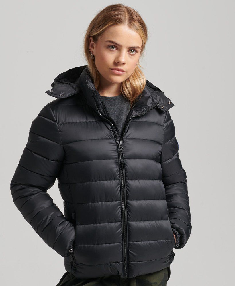 Superdry Hooded Classic Puffer Jacket - Women's Womens Jackets | Superdry (US)
