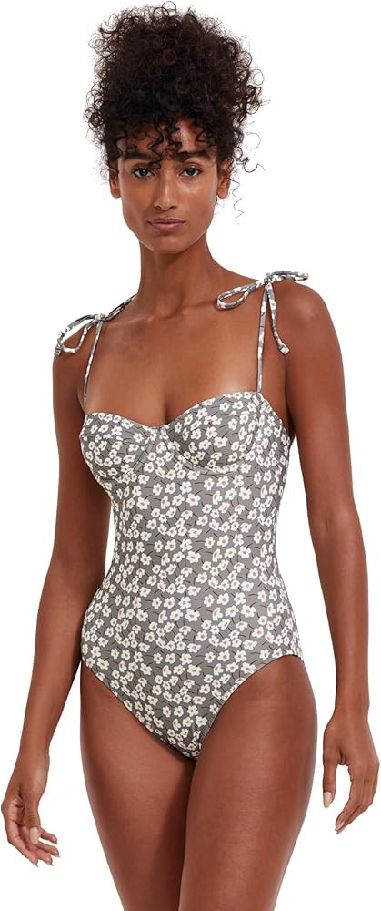 Gottex Flirtt Women's Multi Dusk Green Floral One Piece Swimsuit Underwire Balconette Swimsuit wi... | Amazon (US)