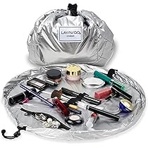 Lay-n-Go Cosmo Drawstring Cosmetic & Makeup Bag Organizer, Toiletry Bag for Travel, Gifts, and Da... | Amazon (US)