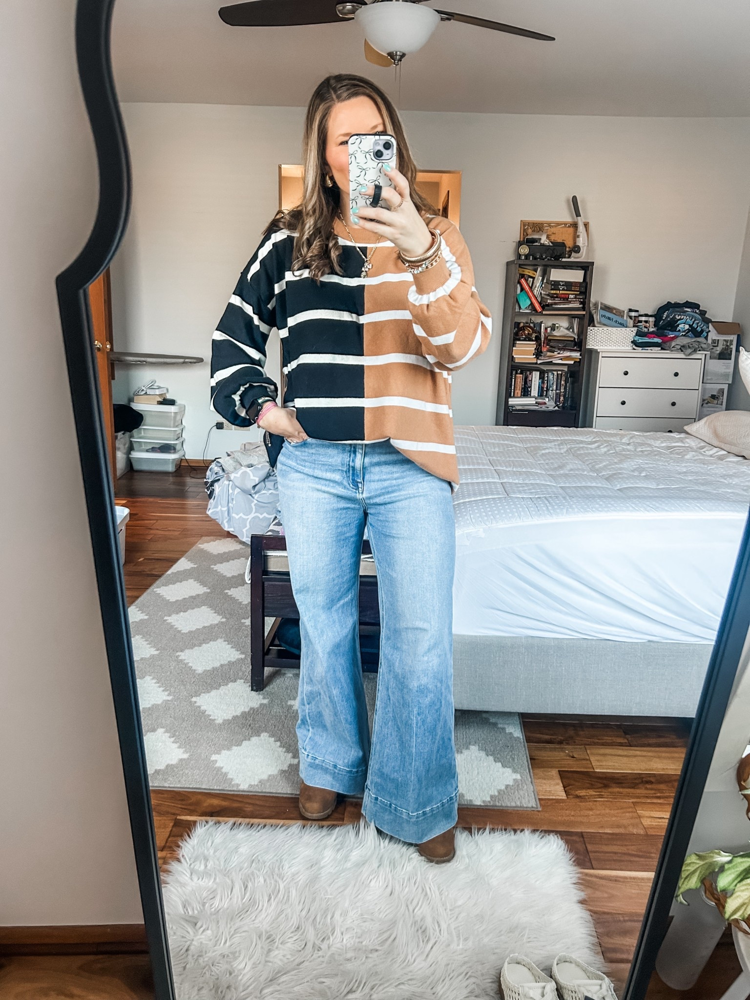 Happy Hump Day! I love this sweater because it’s super unique and lightweight! I even got compliments from students, which always makes my day 😂

#LTKOver40 #LTKWorkwear #LTKMidsize