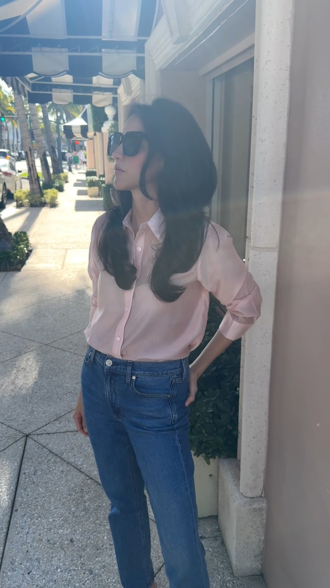 Silk shirt, jeans, thong sandals, confidence 💯 

Wore this to dinner in Palm Beach. Simple, elevated and basic pieces you travel with and keep forever 

#LTKootd #LTKTravel #LTKOver40