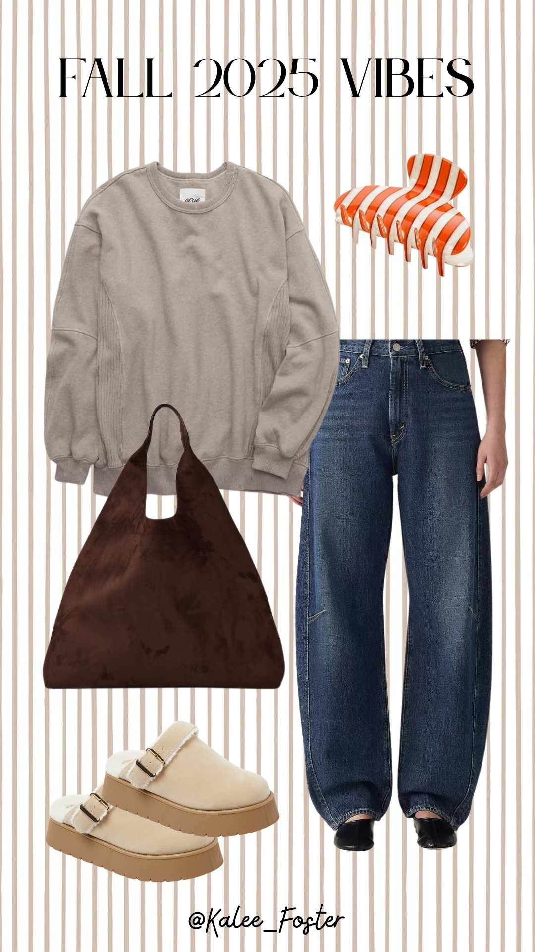 My fall 2025 vibes! I hear 2009 Fall is in? Here’s my ode to it with the Ugg-dupe slipper shoes and claw clip! The suede bag is a must from Gap and is 40% off at checkout. 

#LTKItBag #LTKStyleTip #LTKSeasonal