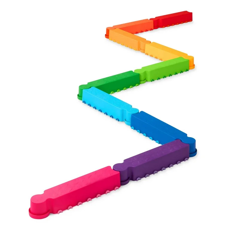 Battat Rainbow Ridge Balance Beams Active Playset with 10 Plastic Pcs, Toddler and Preschool Toys | Walmart (US)