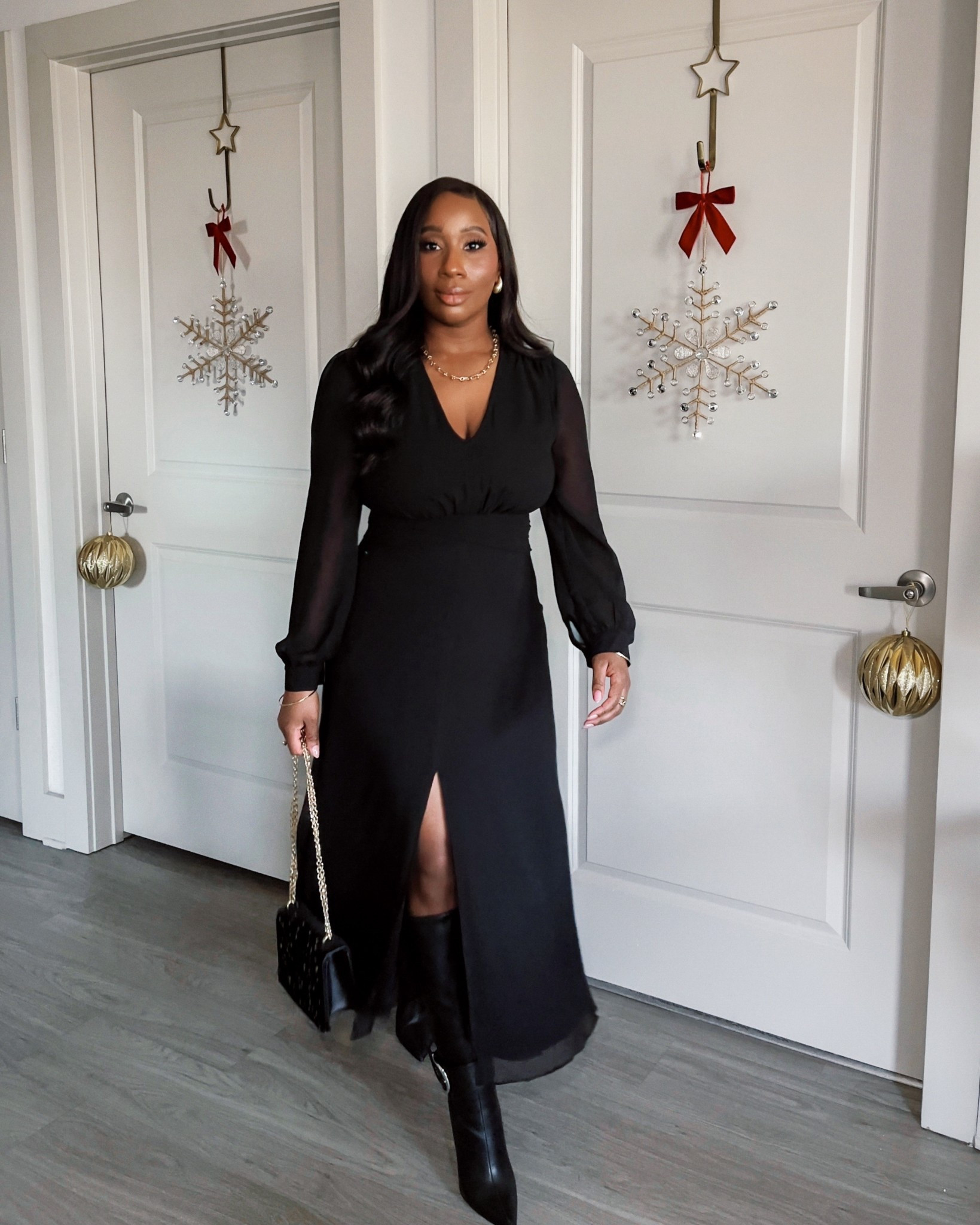 The perfect dress! 🖤 Wearing a size 6. 

Elevated styles, style inspo, ootd, outfit inspo, Aritzia

#LTKHoliday #LTKSeasonal #LTKootd