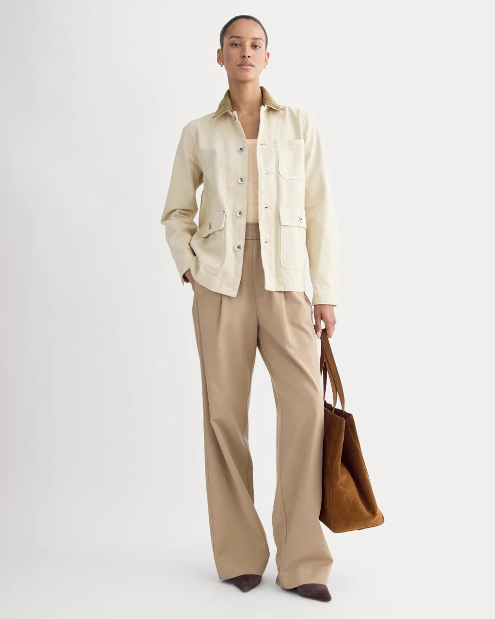 The Ranch Jacket | Garment-Dyed White / Cream | Everlane