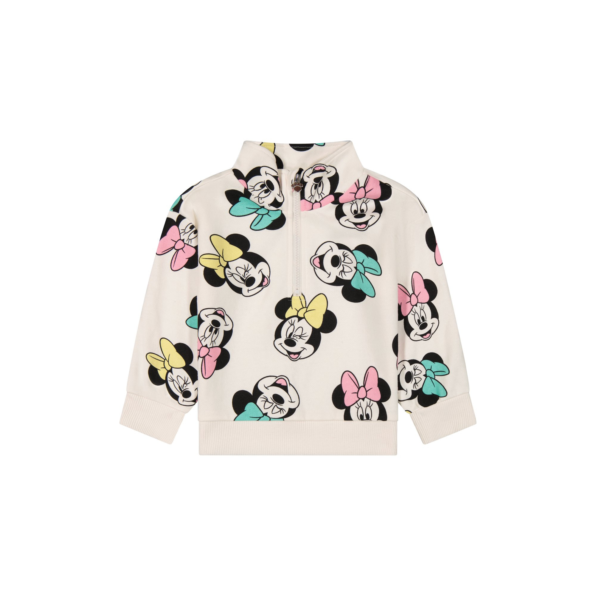 Minnie Mouse Toddler Girls Quarter Zip Top, Sizes 12 Months - 5T - Walmart.com | Walmart (US)